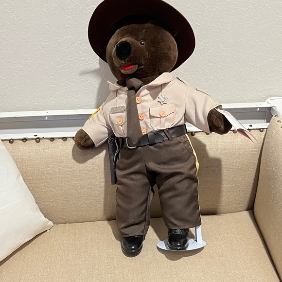 Custom Maid Sheriff Bear Forces in Authenic by Ira GreenFull Holster Hat tie